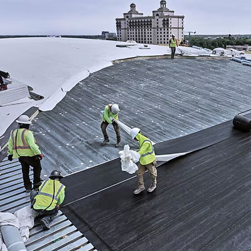 Installation of GAF Single-Ply Roofing Assembly