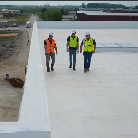 Professional Roof Inspection on a Commercial Roof