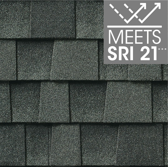 Timberline HDZ RS Coastal Slate cool roof shingle, meets SRI 21