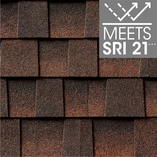 Timberline HDZ RS Hickory cool roof shingle, meets SRI 21