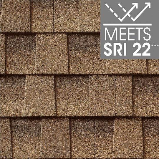 Timberline HDZ RS Sandalwood cool roof shingle, meets SR1 21