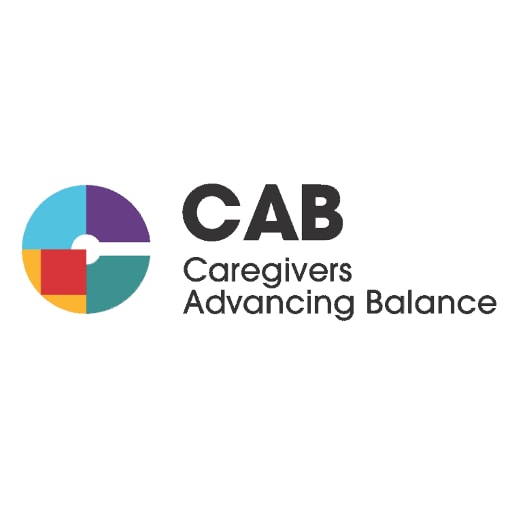 CAB logo, Caregivers Advancing Balance employee group at GAF roofing