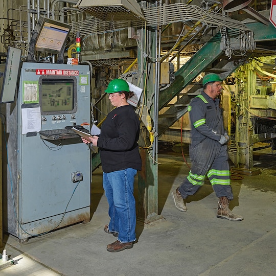 GAF co-op student learning skills on the job