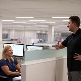 GAF design services employees in office setting