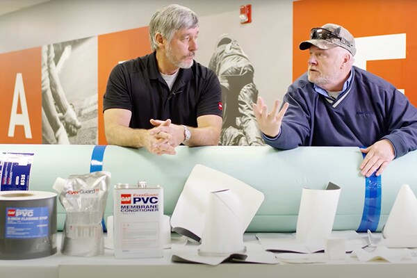 GAF commercial roofing experts from the Roofing it Right series discussing pvc roofing installation