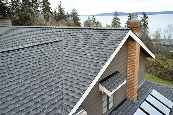 The GAF logo and the Fortified Roof logo are displayed above a house. 