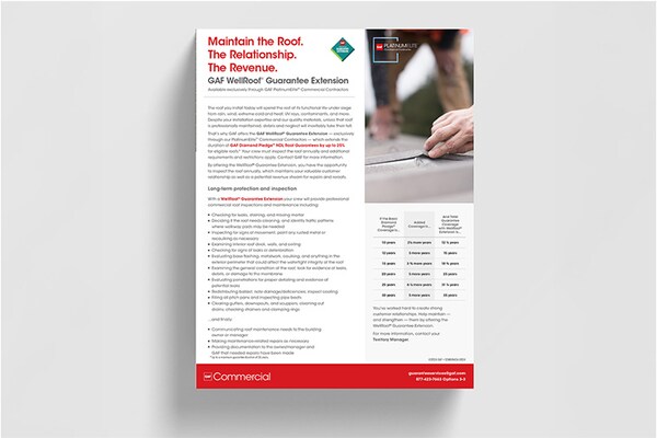 Digital rendering of the GAF WellRoof sell sheet