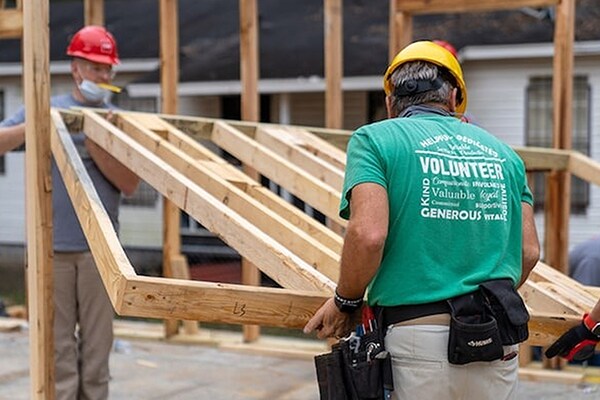 Contractors certified by GAF helping with community projects