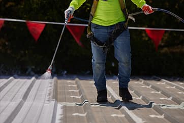 Hydrostop Elastomeric Roof Coating System GAF