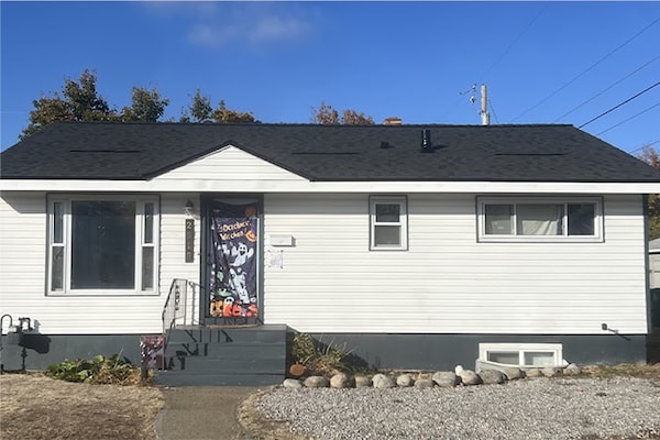 House showing a complete DaBella roof installation from a google review dated October of 2024