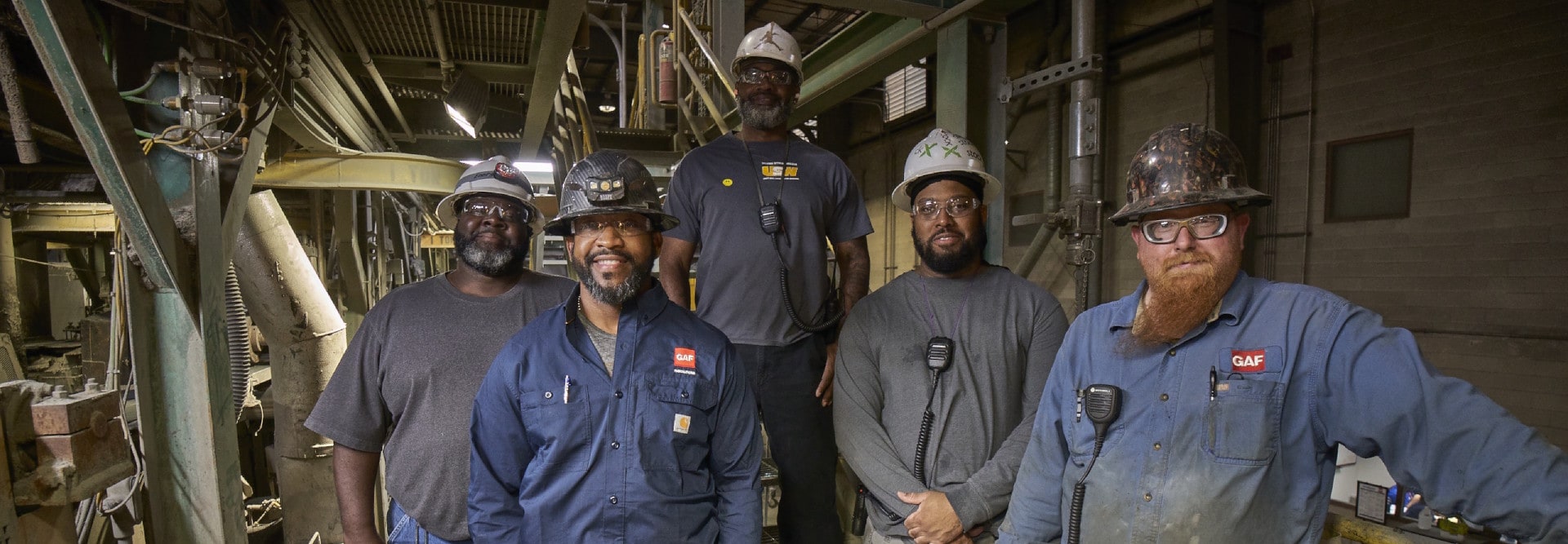 GAF employees at one of our American roofing manufacturing plants