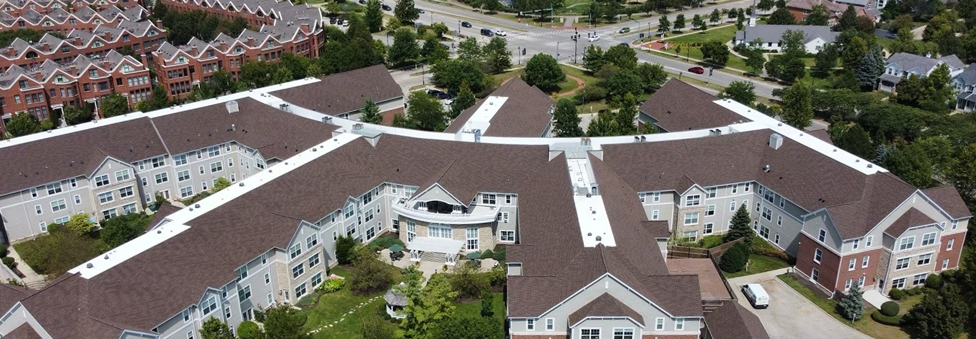 GAF roof on large-scale multi-family property