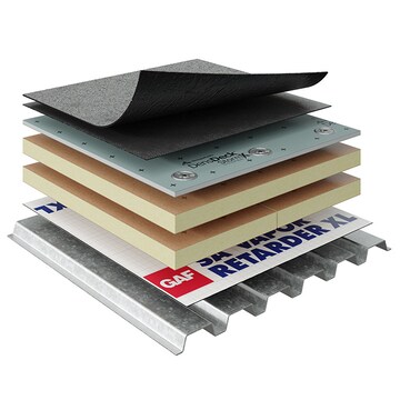 Cold-Applied Components of the SBS, Cold-Applied, Modular Bitumen roofing system by GAF