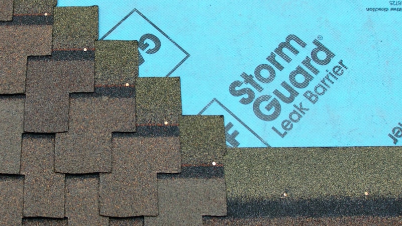 Grand Sequoia roof shingles overlapping GAF starter strip shingles