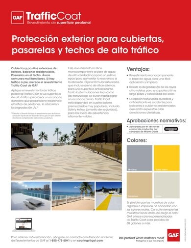 GAF TrafficCoat SPANISH - COMCO159S