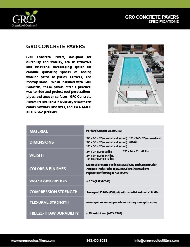 GRO Concrete Paver Sumbittal