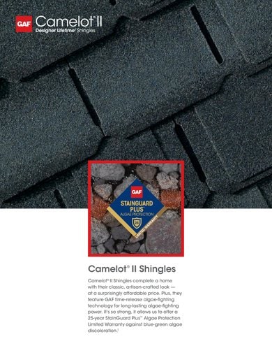 Camelot II Shingles Data Sheet - RESGN467CII
