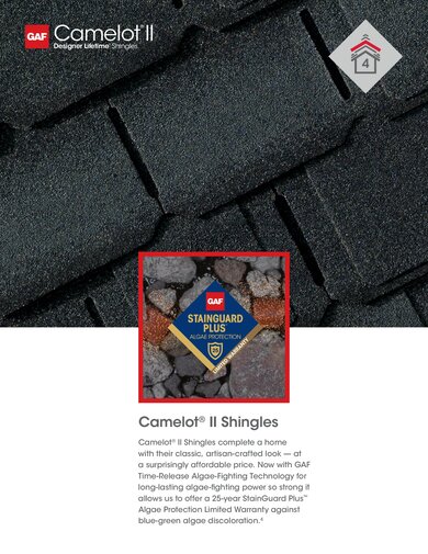 Camelot II Shingles Data Sheet - RESGN467CII