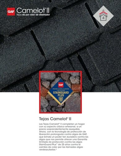Camelot II Shingles Data Sheet SPANISH - RESGN467CIIS