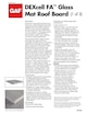 DEXcell FA Glass Mat Roof Board Data Sheet - COMGN390