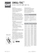 Drill-Tec XHD Fastener (#15) Data Sheet