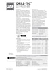 Drill-Tec LD Fastener Data Sheet