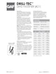 Drill-Tec SXHD Fastener (#21) Data Sheet