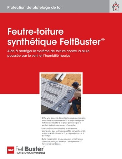 FeltBuster Synthetic Roofing Felt Sell Sheet FRENCH - RESUL183F