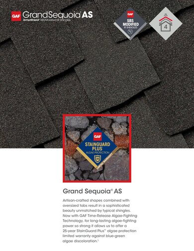 Grand Sequoia AS Shingles Data Sheet - RESGN467GSAS