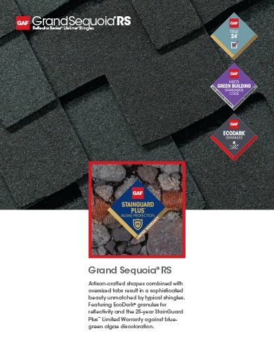 Grand Sequoia RS Shingles Data Sheet - RESGN467GSRS