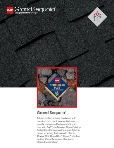 Grand Sequoia Shingles Data Sheet - RESGN467GS