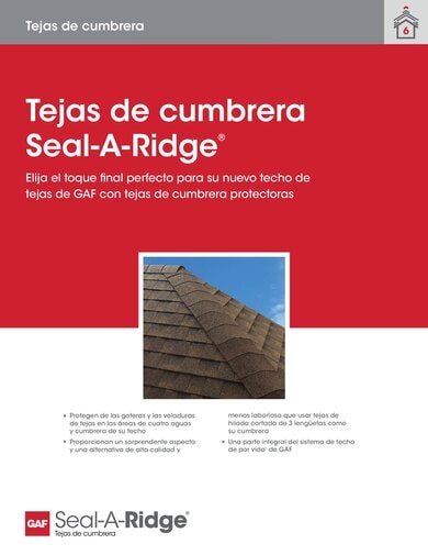 Seal-A-Ridge Ridge Cap Shingles Data Sheet SPANISH - RESHR112S