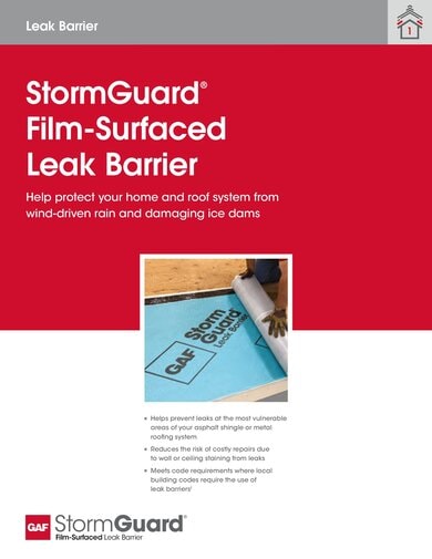 StormGuard Film-Surfaced Leak Barrier Data Sheet - RESUL116
