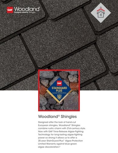 Woodland Shingles Data Sheet - RESGN467WD
