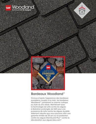 Woodland Shingles Data Sheet FRENCH - RESGN467WDF
