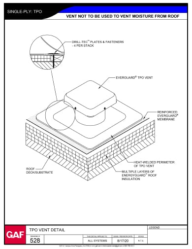 EverGuard TPO Vent Detail - 528