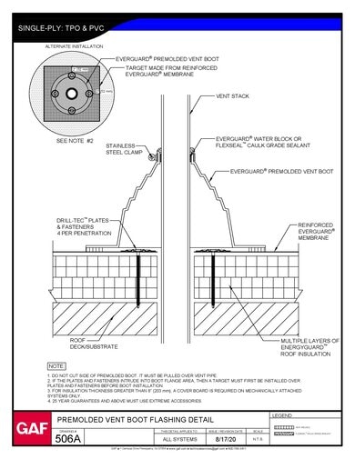 506A Premolded Vent Boot