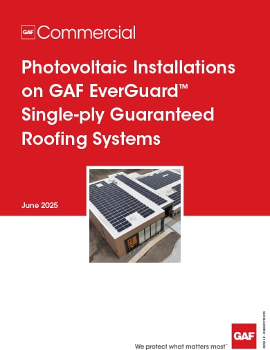 Photovoltaic Installations Guaranteed Roofing Systems Guide - COMEG439