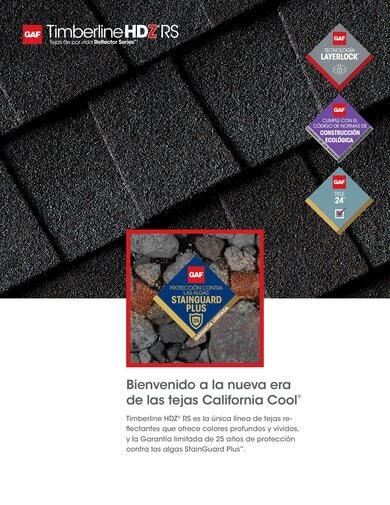Timberline HDZ RS Shingles Spec Sheet SPANISH - RESGN467TRSS