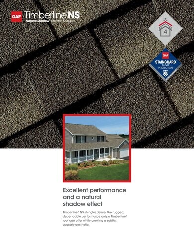 Timberline NS Shingles Spec Sheet - RESGN467NS