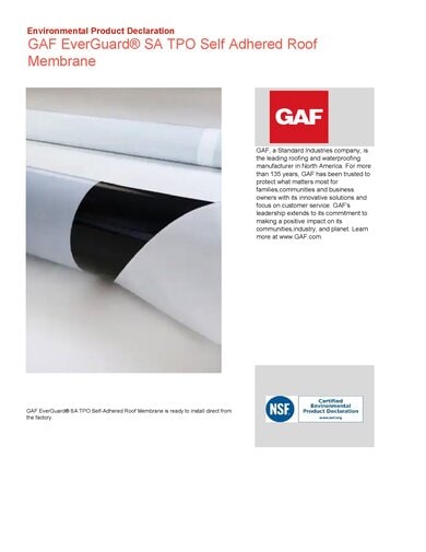 EverGuard TPO Self‑Adhered Membrane EPD