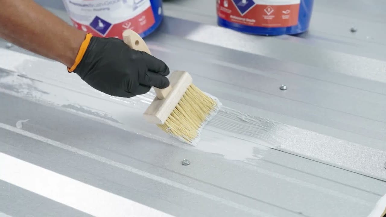 GAF Roof Coatings | Installation guide: Metal Vertical Seams - Acrylic Flashing