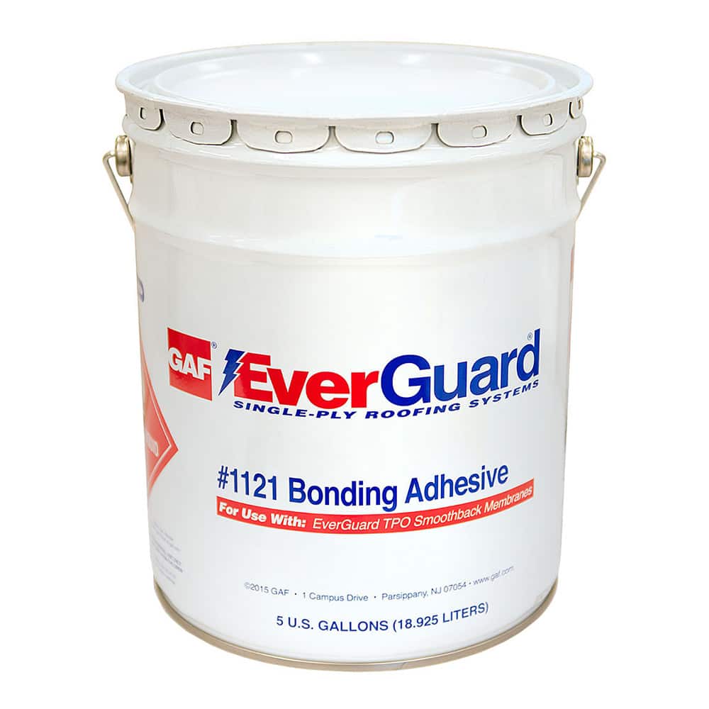 Five-gallon Everguard 1121 bonding adhesive.