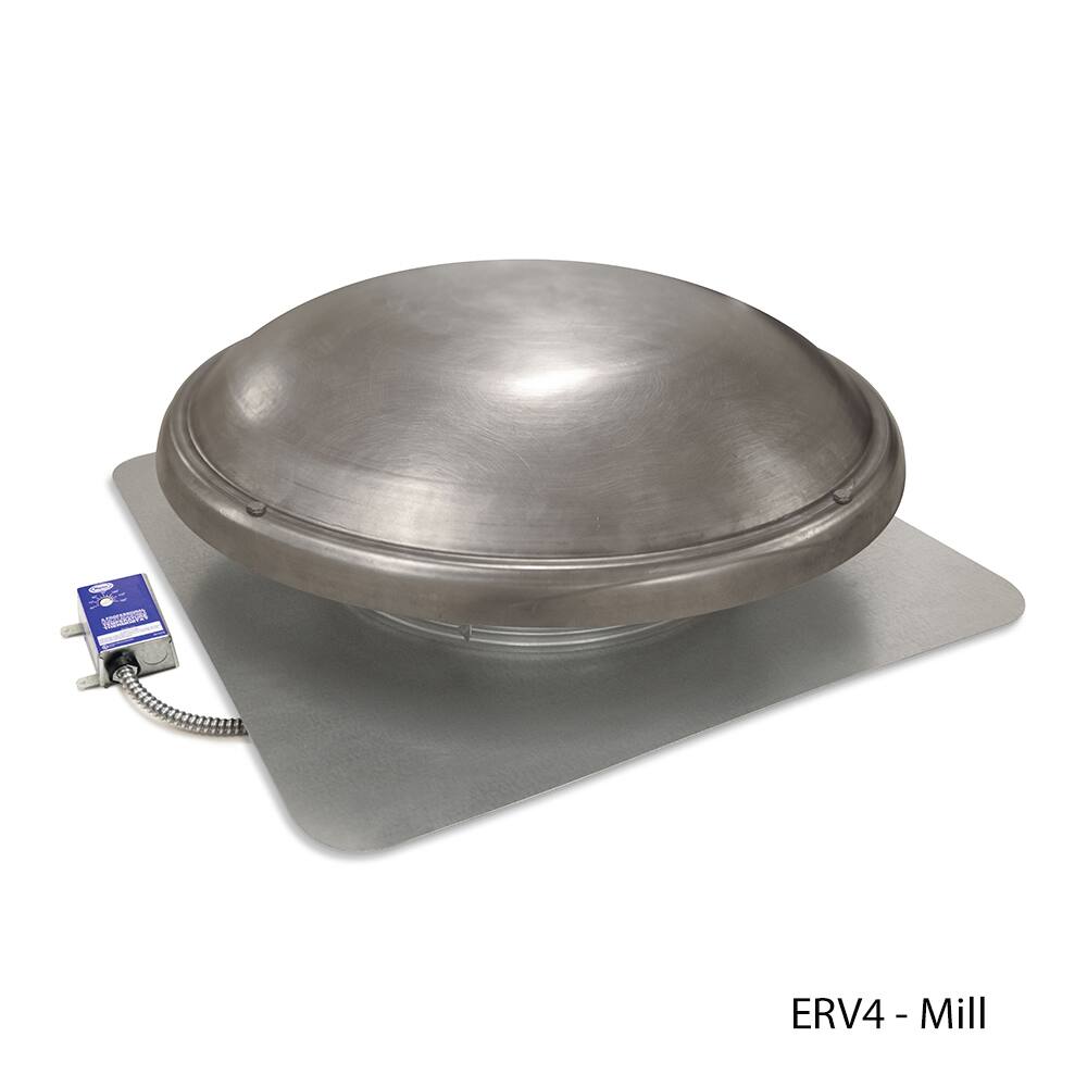 Master Flow® Power Attic Vents - Roof Mount with Thermostat - ERV4 - Mill