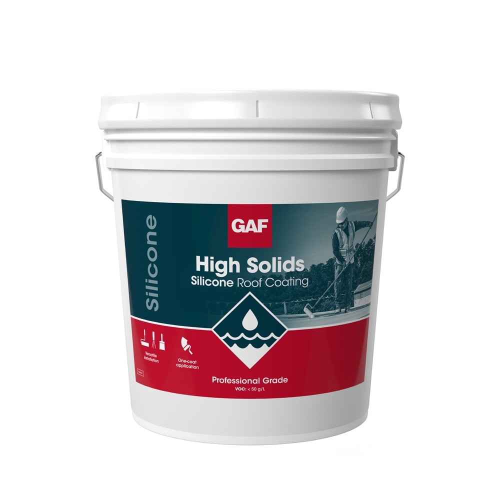 GAF High Solids Silicone Roof Coating 5 Gallon Pail