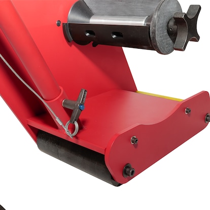 A close-up for where to attach the handle of the MembraneShield™ Seam Film Applicator. 
