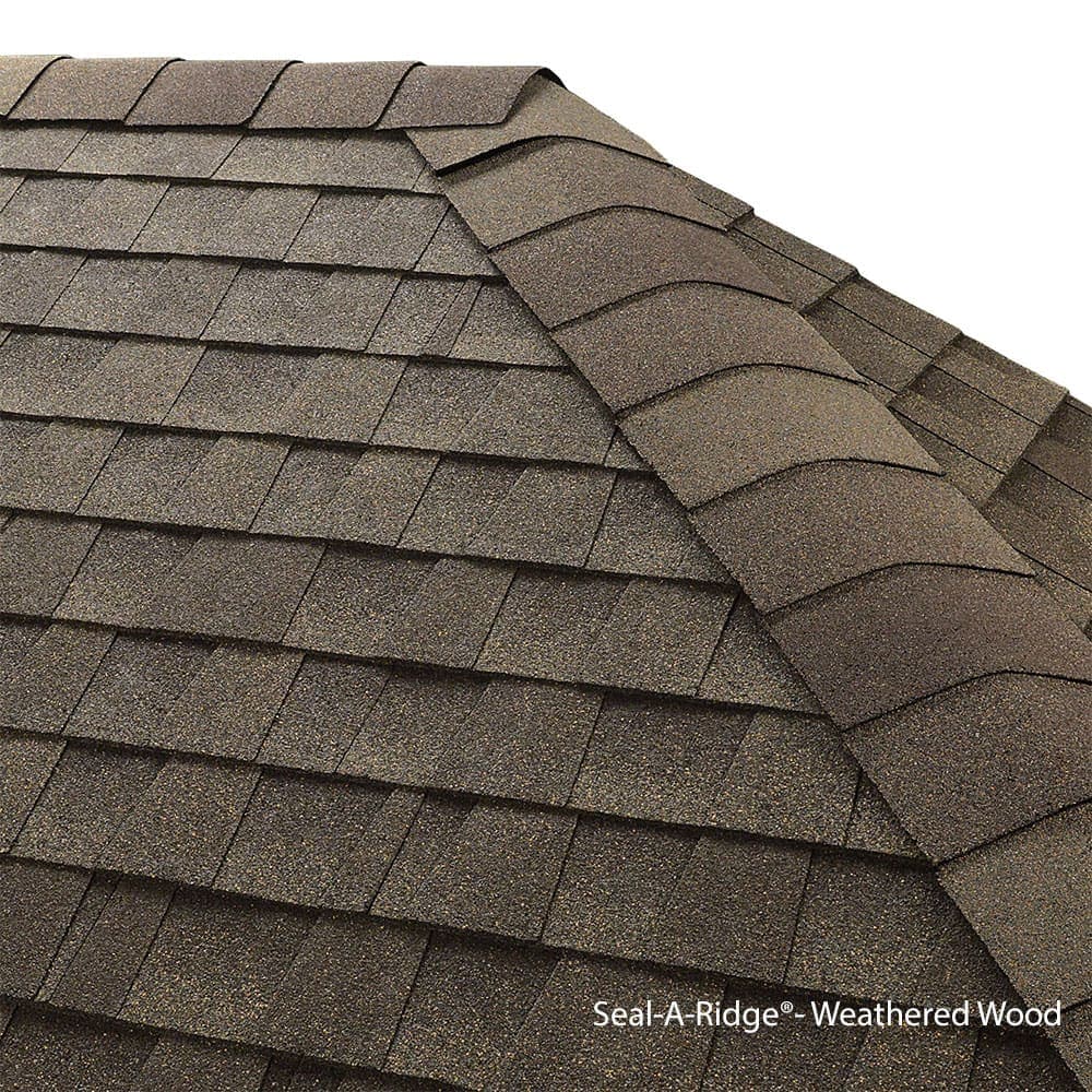 Seal-A-Ridge® Ridge Cap Shingles - Weathered Wood