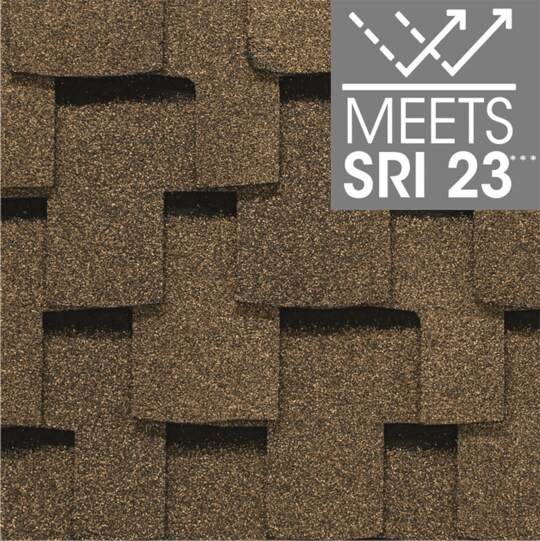 Grand Sequoia RS Sandalwood roof shingle swatch, meets SRI 23