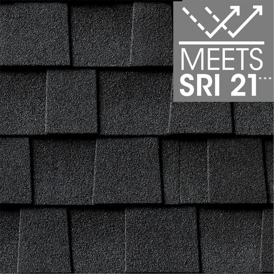 Timberline HDZ RS Charcoal cool roof shingle, meets SRI 21