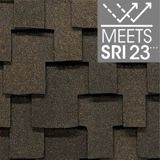 Grand Sequoia RS Forest Brown roof shingle swatch, meets SRI 23